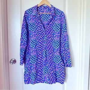 Lilly Pulitzer Long Sleeve Mini Dress with Pockets